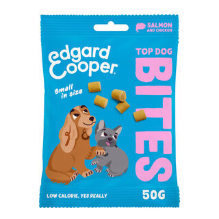 Edgard & Cooper Snacks Mini de Salmão e Frango para cães